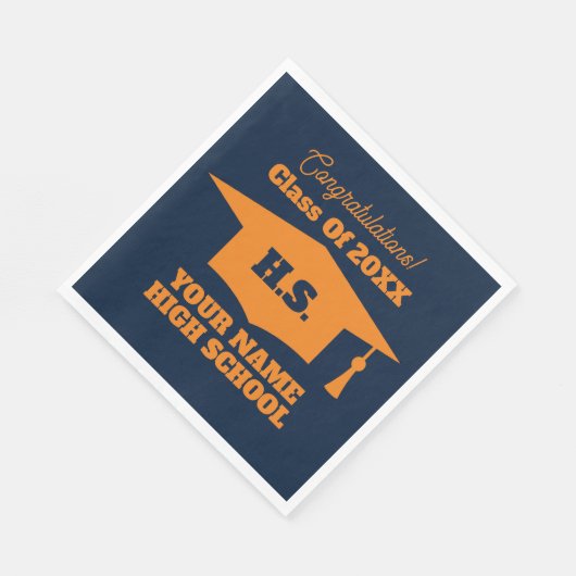 Typische Servietten der High School High School (Ecke)