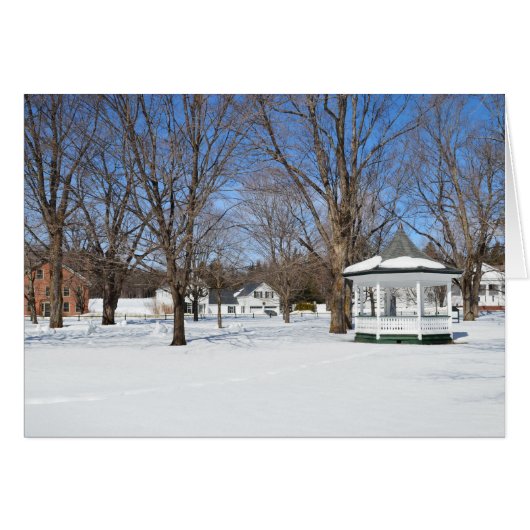 Typische Stadt Vermont im Winter (Vorderseite (Horizontal))