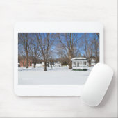 Typische Stadt Vermont im Winter Mousepad (Mit Mouse)