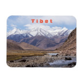 Typische tibetische Berglandschaft Magnet (Horizontal)