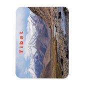 Typische tibetische Berglandschaft Magnet (Vertikal)