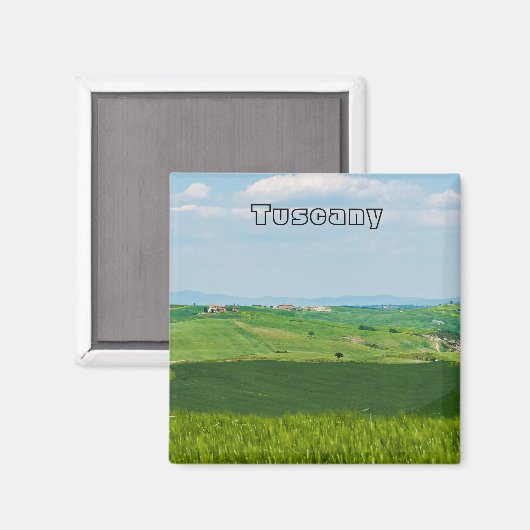 Typische toskanische Landschaft Magnet (Vorderseite/Rückseite)