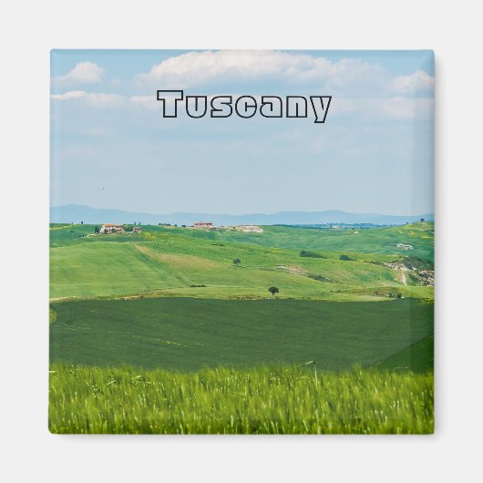 Typische toskanische Landschaft Magnet (Vorne)