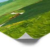 Typische toskanische Landschaft Poster (Ecke)