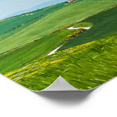 Typische toskanische Landschaft Poster (Ecke)