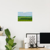 Typische toskanische Landschaft Poster (Heimbüro)