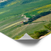 Typische toskanische Landschaft Poster (Ecke)