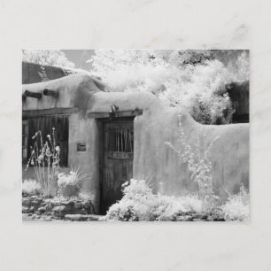 Typische Tür und Eingang in Santa Fe, neu Postkarte