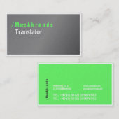 Typische Visitenkarten Visitenkarte (Vorne/Hinten)