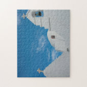 Typische weißgetünchte Kirche Puzzle (Vertikal)