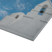 Typische weißgetünchte Kirche Schneidebrett (Ecke)