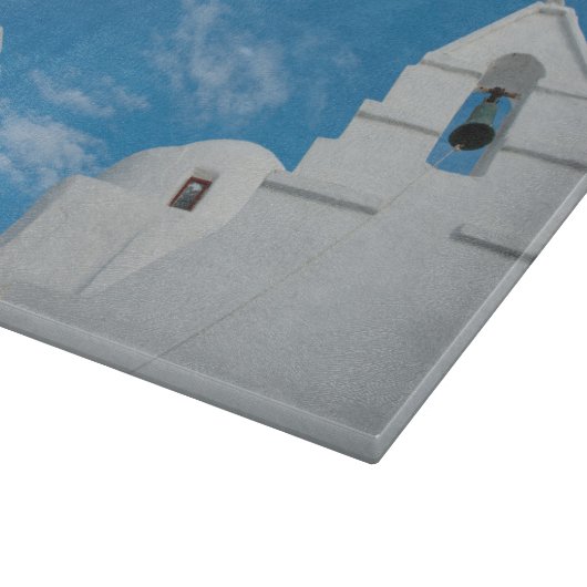 Typische weißgetünchte Kirche Schneidebrett (Ecke)