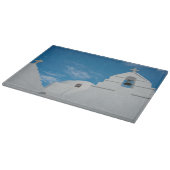 Typische weißgetünchte Kirche Schneidebrett (Ecke)