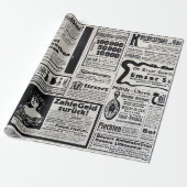 Typische Werbung auf Deutsch in einer neuen europä Geschenkpapier (Ungerollt)