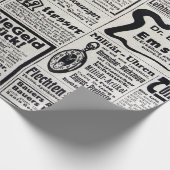 Typische Werbung auf Deutsch in einer neuen europä Geschenkpapier (Ecke)