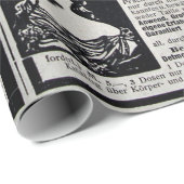 Typische Werbung auf Deutsch in einer neuen europä Geschenkpapier (Rolleneckpunkt)