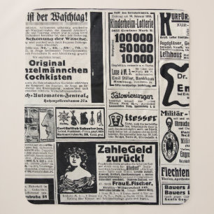 Typische Werbung auf Deutsch in einer neuen europä Sherpadecke