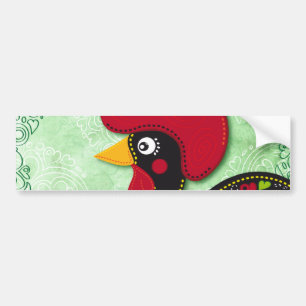 Typischer Hahn von Barcelos Autoaufkleber