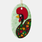 Typischer Hahn von Barcelos Keramikornament (Rechts)