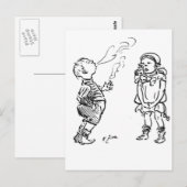 Typischer Mann Postkarte (Vorne/Hinten)