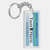 Typischer Markierring, Minnesota-Nummernschild Schlüsselanhänger (Vorderseite links)