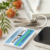 Typischer Markierring, Minnesota-Nummernschild Schlüsselanhänger (Vorderseite rechts)