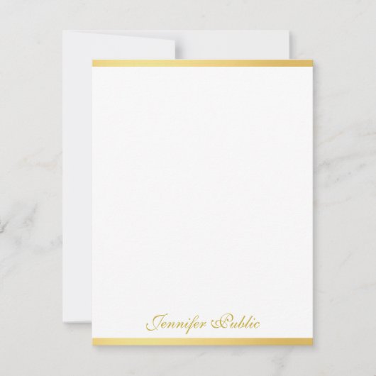 Typischer Name eines weißen Handschriftenschreiber Mitteilungskarte (Vorderseite)