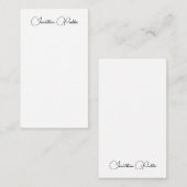 Typischer Name Elegant Moderne vertikale Vorlage (Vorne/Hinten)