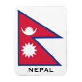 Typischer Nepal-Flag für benutzerdefinierten Text Magnet (Vertikal)