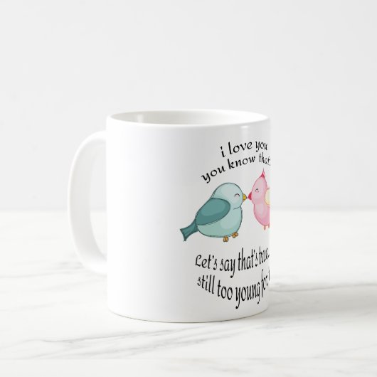 Typischer personalisierter Mug Kaffeetasse (Vorderseite Links)