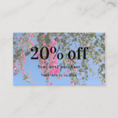 Typisches benutzerdefiniertes Foto qr-Codegeschäft Rabattkarte (Vorderseite)