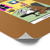 Typisches Biber Wills Einzigartiges Witziges Poste Poster (Ecke)