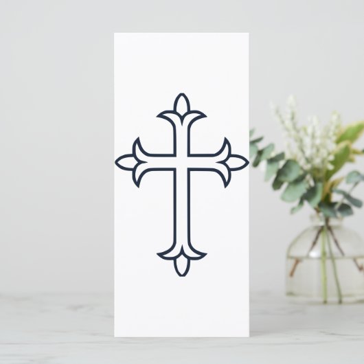 Typisches Christliches Kreuz (Stehend Vorderseite)