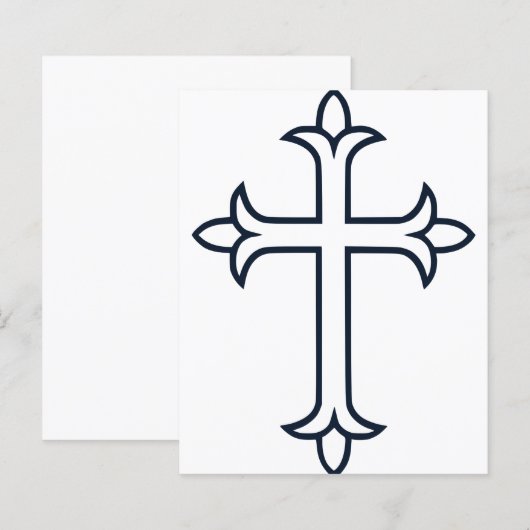 Typisches Christliches Kreuz (Vorne/Hinten)