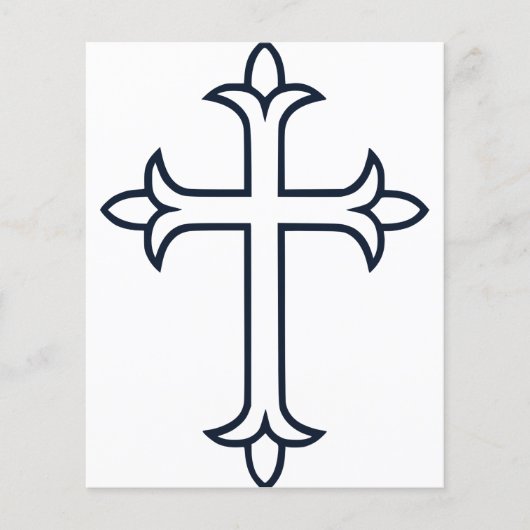 Typisches Christliches Kreuz (Vorderseite)
