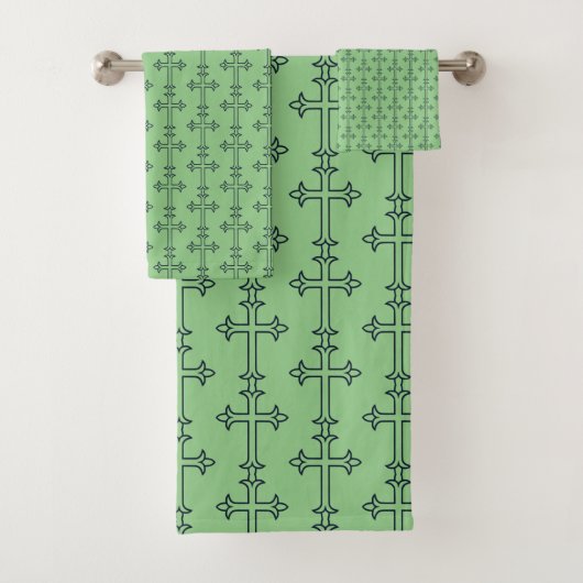 Typisches Christliches Kreuz Badhandtuch Set (Insitu)