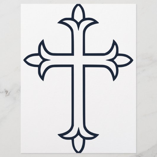 Typisches Christliches Kreuz Flyer (Vorne)