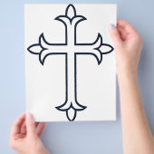 Typisches Christliches Kreuz Flyer (Hand)