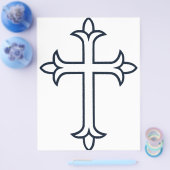 Typisches Christliches Kreuz Flyer (Einzeln)