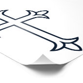 Typisches Christliches Kreuz Fotodruck (Ecke)