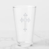 Typisches Christliches Kreuz Glas (Rückseite)