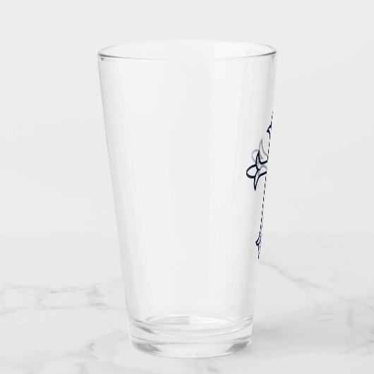 Typisches Christliches Kreuz Glas (Rechts)