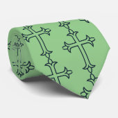 Typisches Christliches Kreuz Krawatte (Gerollt)