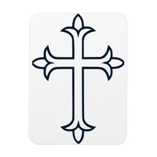 Typisches Christliches Kreuz Magnet