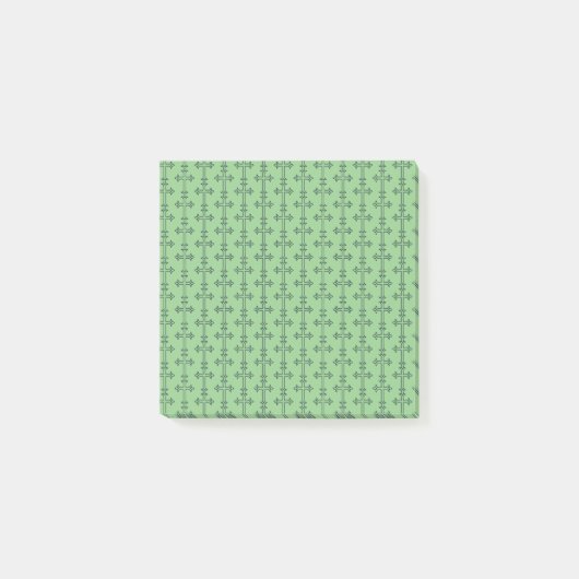 Typisches Christliches Kreuz Post-it Klebezettel (Vorderseite)