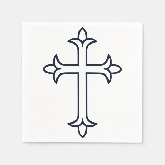 Typisches Christliches Kreuz Serviette (Vorderseite)