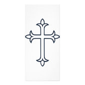 Typisches Christliches Kreuz Werbekarte (Vorne)