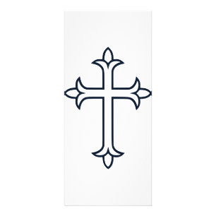 Typisches Christliches Kreuz Werbekarte