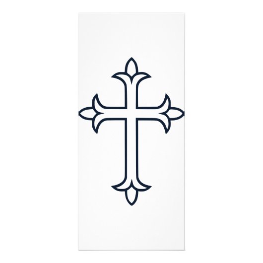 Typisches Christliches Kreuz Werbekarte (Vorne)