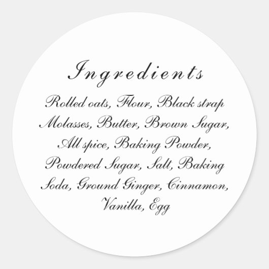 Typisches DIREKT-Etikett für Schwarz-Weiß-Chic-Inh Runder Aufkleber (Vorderseite)